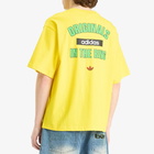 Adidas Men's Originals In The Ring Graphic T-Shirt in Yellow