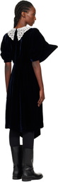 Junya Watanabe Navy Angular Midi Dress