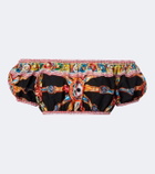 Dolce&Gabbana Printed off-shoulder cotton crop top