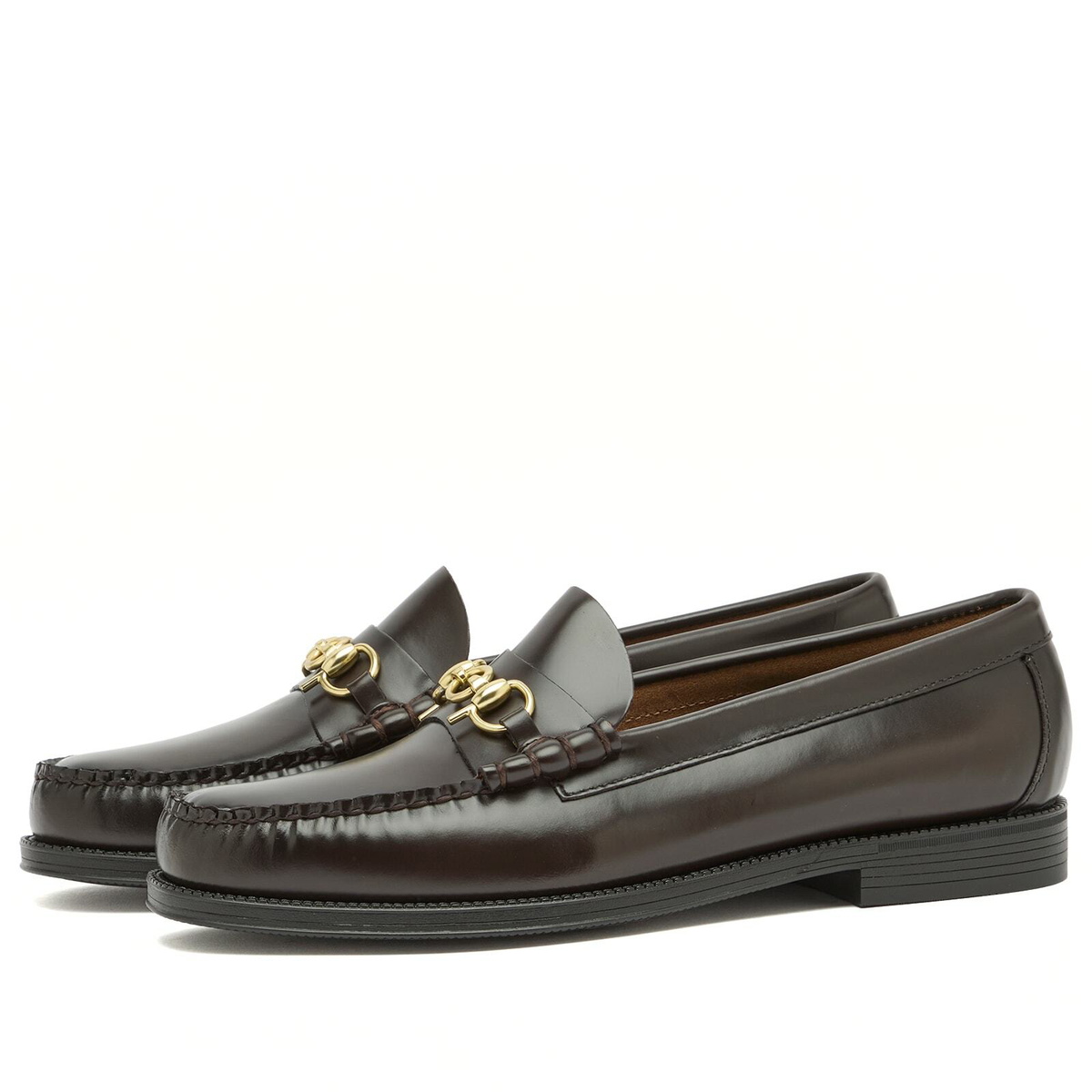Bass Weejuns Men's x POP Traders Lincoln Easy Weejun Loafer in Chocolate Leather