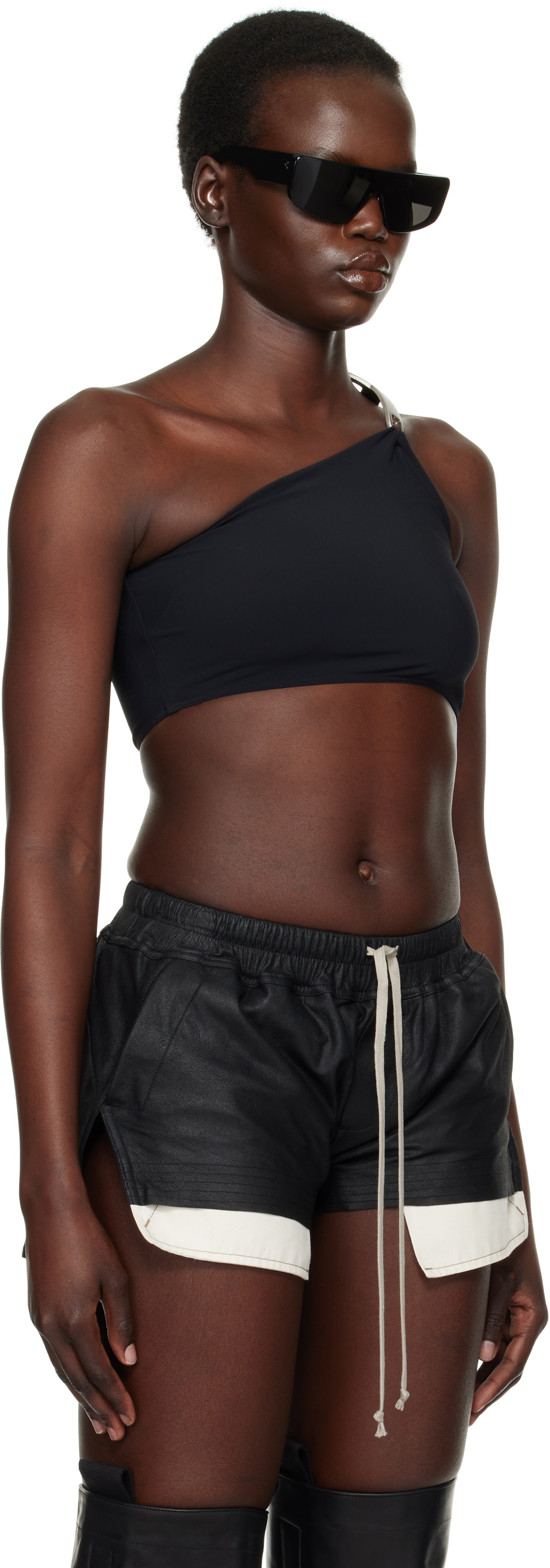 Rick Owens Black Hollywood Hydra Bikini Top