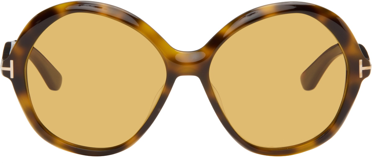 TOM FORD Brown Annabelle Sunglasses