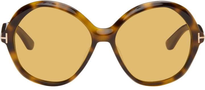 Photo: TOM FORD Brown Annabelle Sunglasses