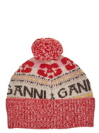 Ganni Intarsia Beanie Hat