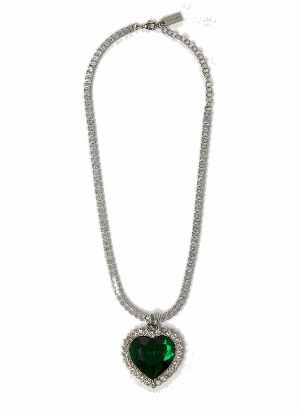 Photo: Crystal Heart Necklace in Green