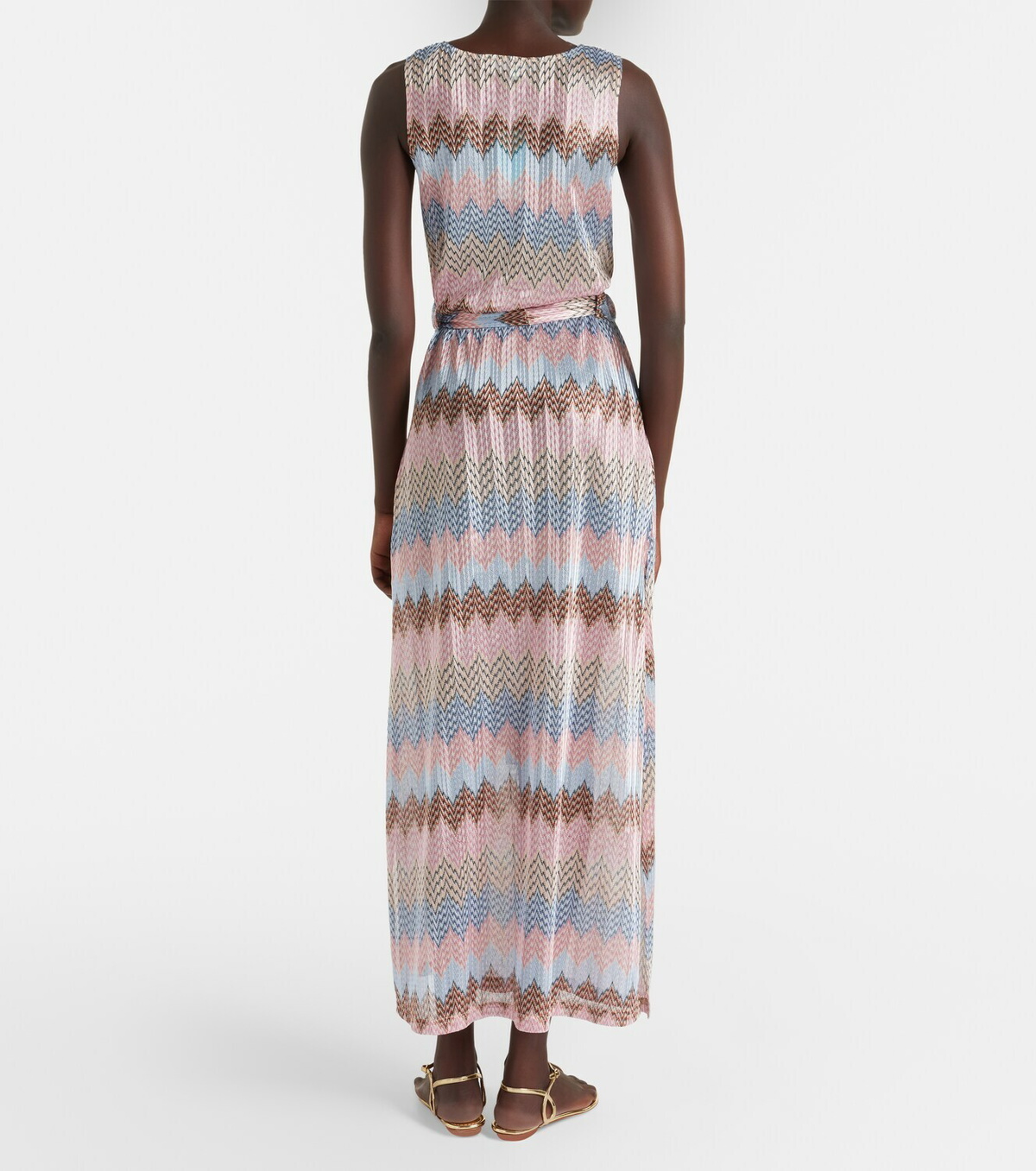 Melissa Odabash Bria belted knitted maxi dress