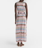 Melissa Odabash Bria belted knitted maxi dress