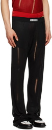 LGN Louis Gabriel Nouchi Black Flared Trousers