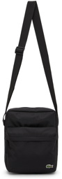 Lacoste Black Canvas Neocroc Messenger Bag