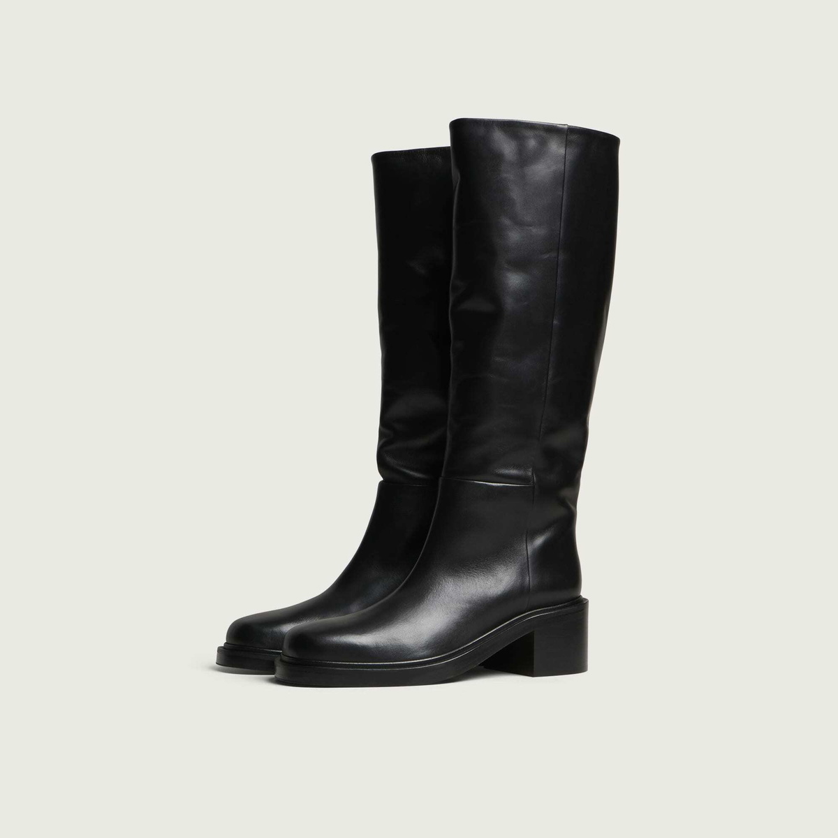 Aeyde Women's Taito Block Heel Boots in Black