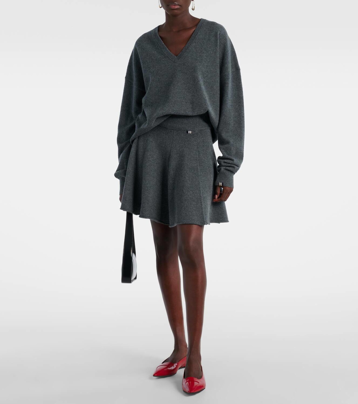Extreme Cashmere N°379 Girl cashmere-blend miniskirt extreme