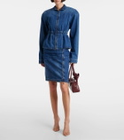 Nensi Dojaka Gathered denim jacket