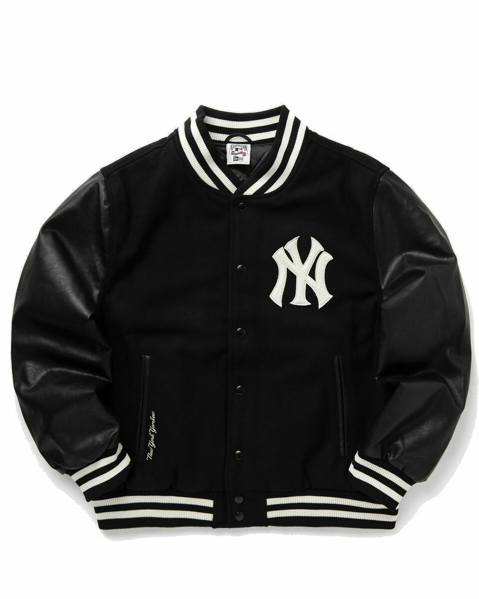 Photo: New Era Mlb World Series Varsity Jacket Ny Yankees Black - Mens - Bomber Jackets/College Jackets