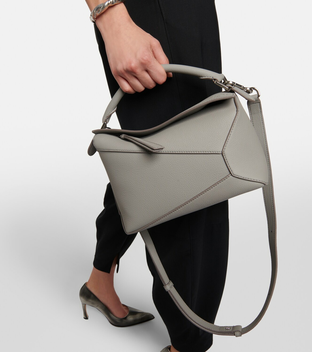 LOEWE正規品/関税送料込み PUZZLE Small shoulder bag Loewe - Small Puzzle Edge Chocolate & Black Shoulder Bag