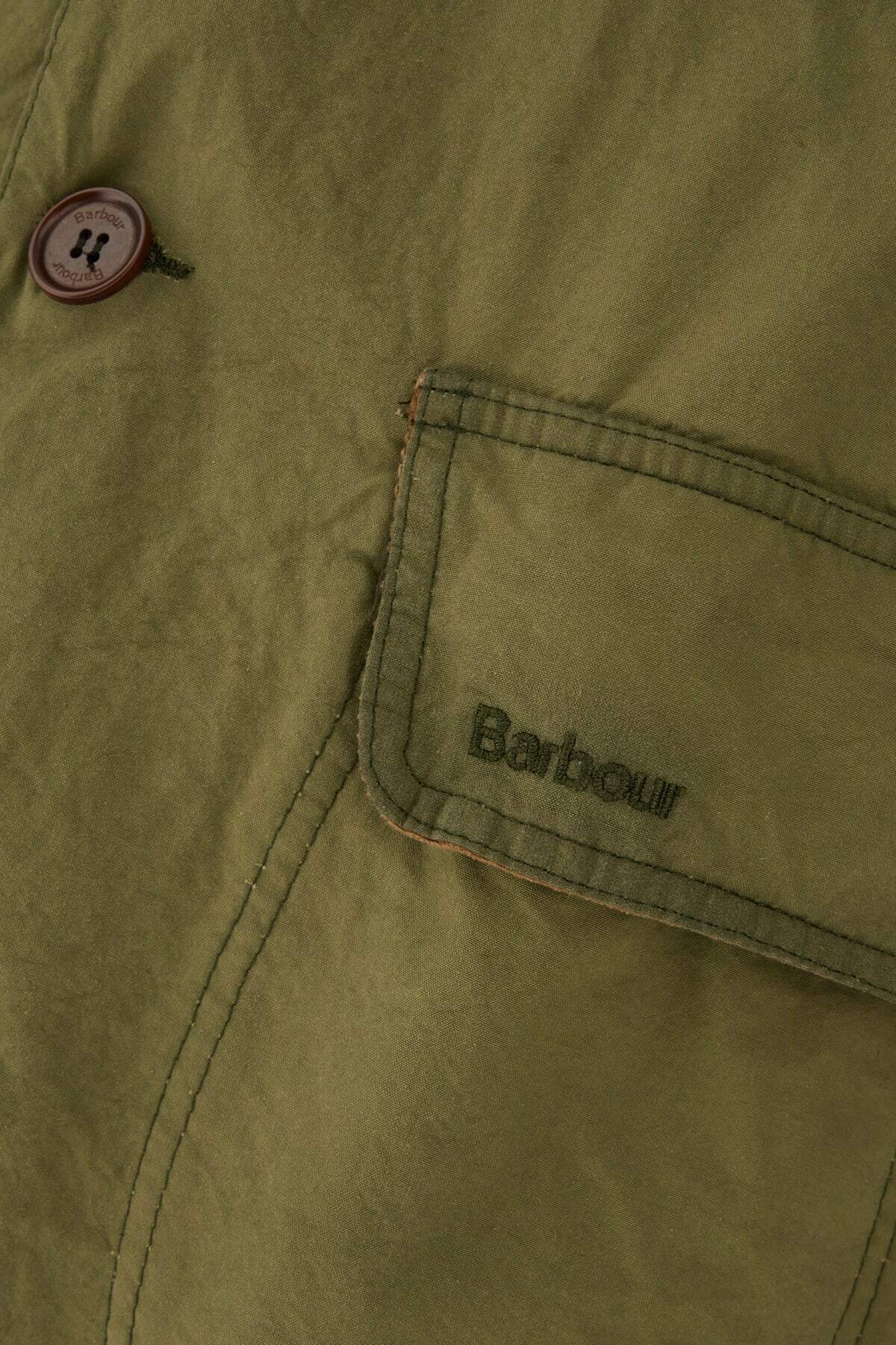 Barbour Olive Green Cotton Workwear Jacket