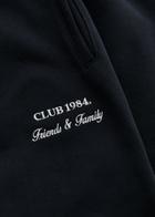 Club 1984 Essential Logo-embroidered Cotton Sweatpants Navy