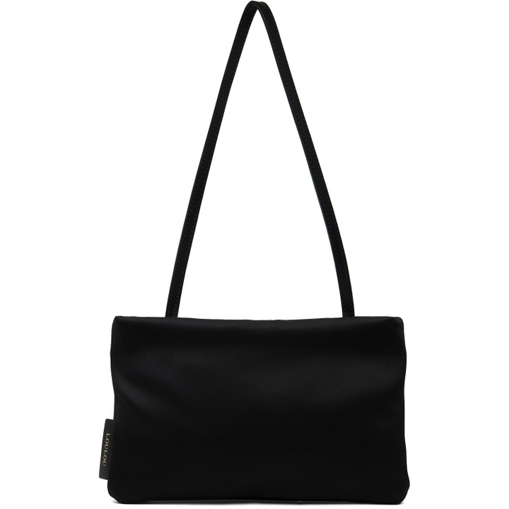 Photo: Loulou de Saison Black Grace Small Satin Baguette Bag