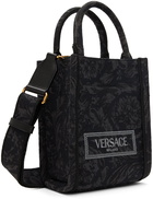 Versace Black Barocco Athena Mini Tote