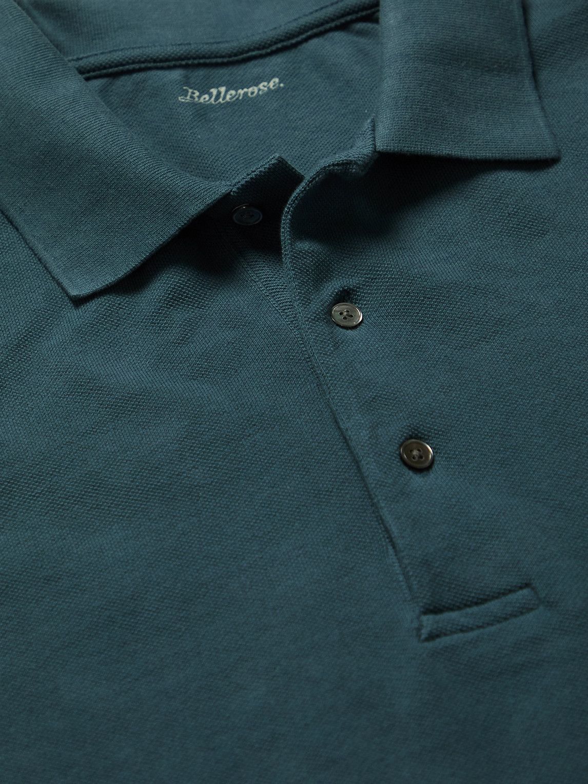 Bellerose - Cotton-Piqué Polo Shirt - Blue Bellerose