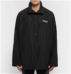 Balenciaga - Archetype Printed Shell Raincoat - Men - Black