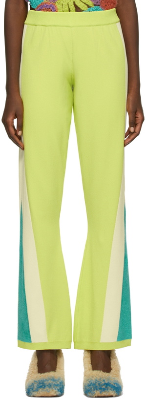 Photo: Marco Rambaldi Green Contrast Track Lounge Pants