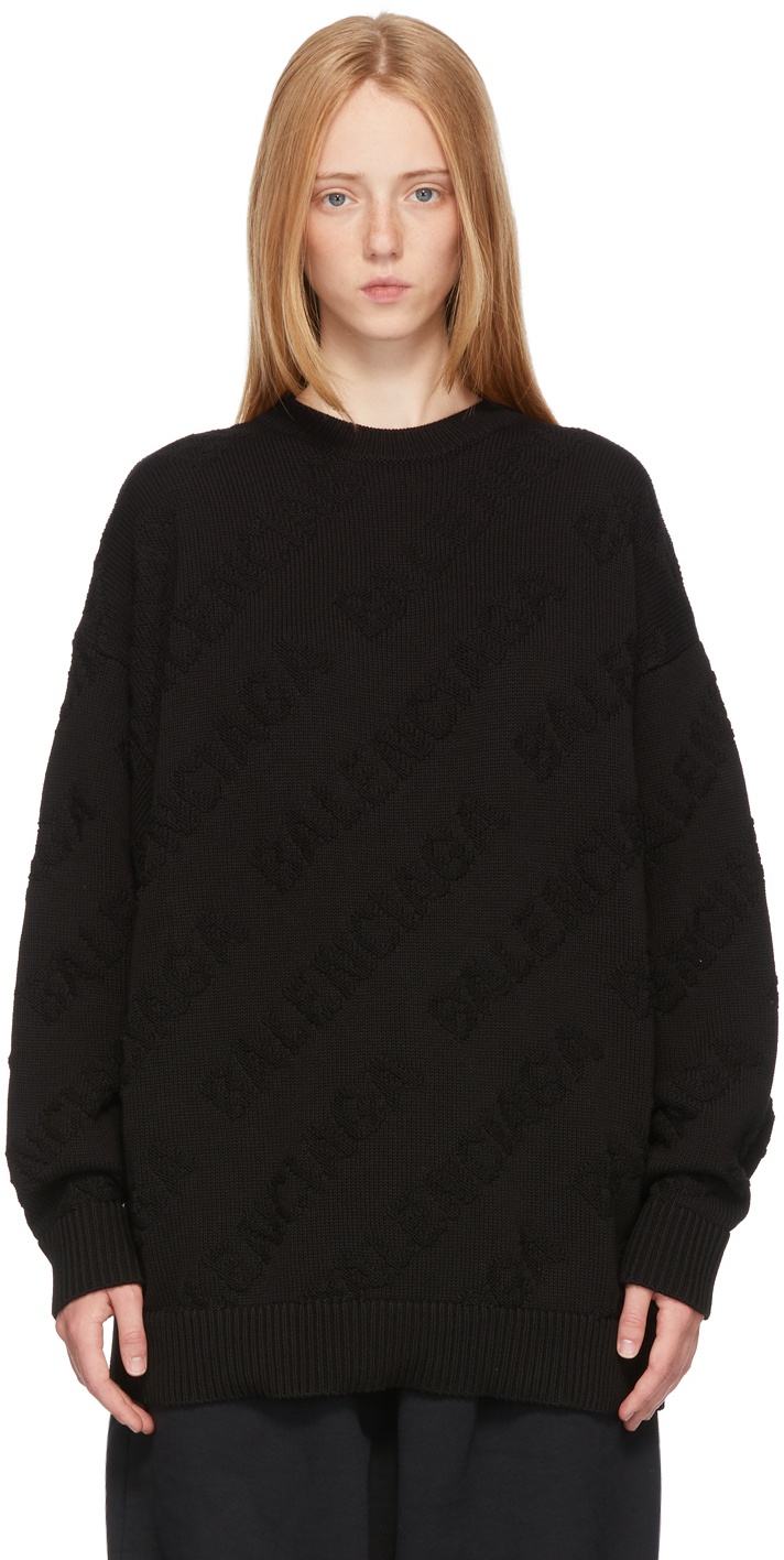 Balenciaga Black Logo Sweater Balenciaga