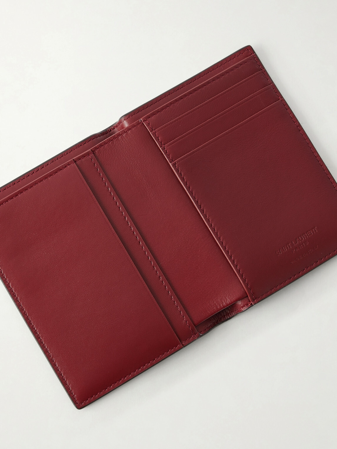 SAINT LAURENT - Leather Billfold Wallet