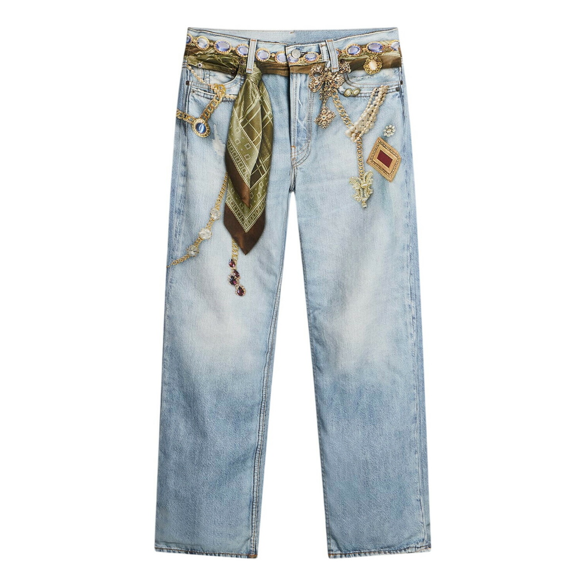 Acne Studios Gray 1981M Fn Loose Fit Jeans Acne Studios