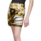 Versace Black and Gold Wrapped The Rodeo Queen Miniskirt