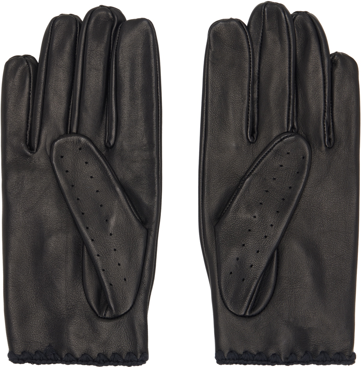Ernest W. Baker Black Driving Gloves
