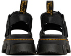 Dr. Martens Black Mattison 3 Strap Sandals