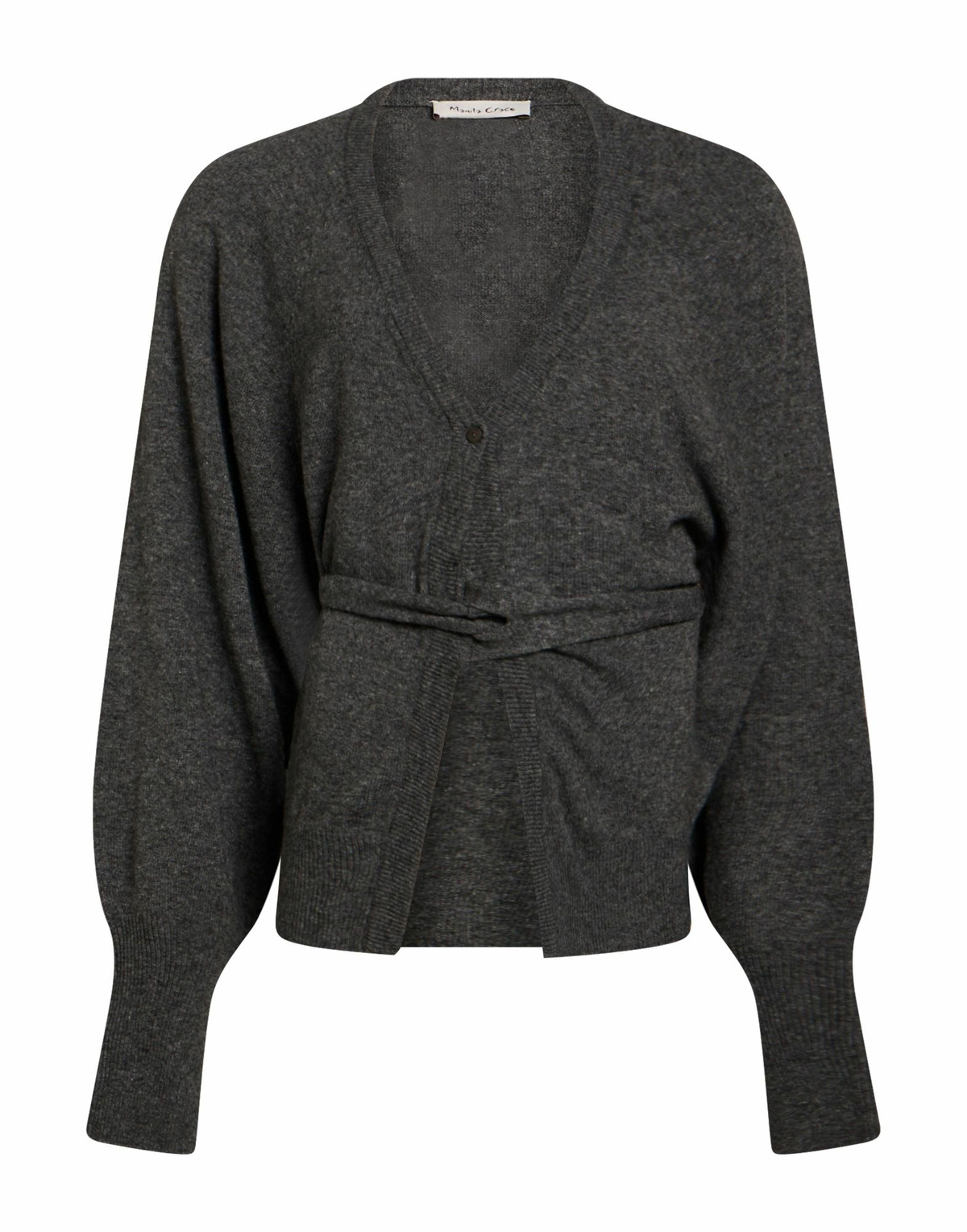 Manila Grace Womens Cardigan in Grey