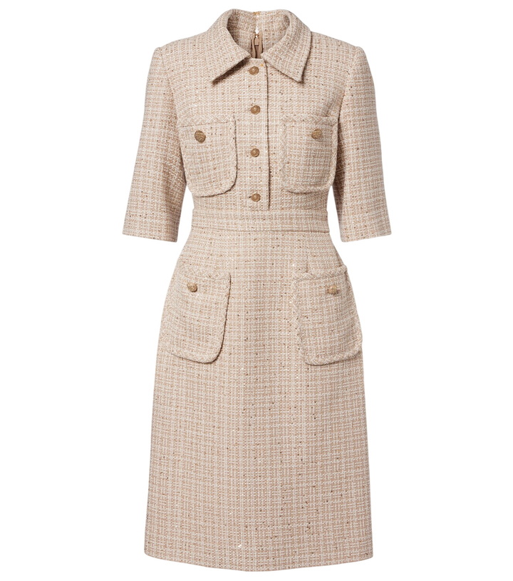 Photo: Elie Saab Sequined tweed midi dress