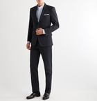 Kingsman - Slim-Fit Cotton-Seersucker Suit Trousers - Blue