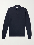 ADSUM - Merino Wool and Cotton-Blend Polo Shirt - Blue