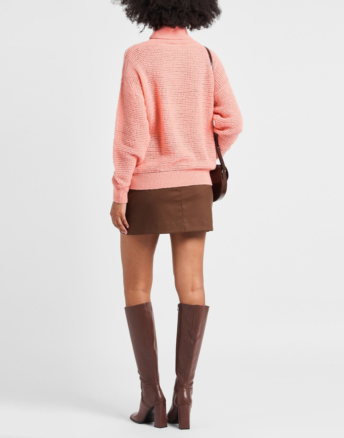 Peserico Womens Turtleneck in Salmon pink