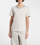 'S Max Mara Bingo embellished cotton-blend T-shirt