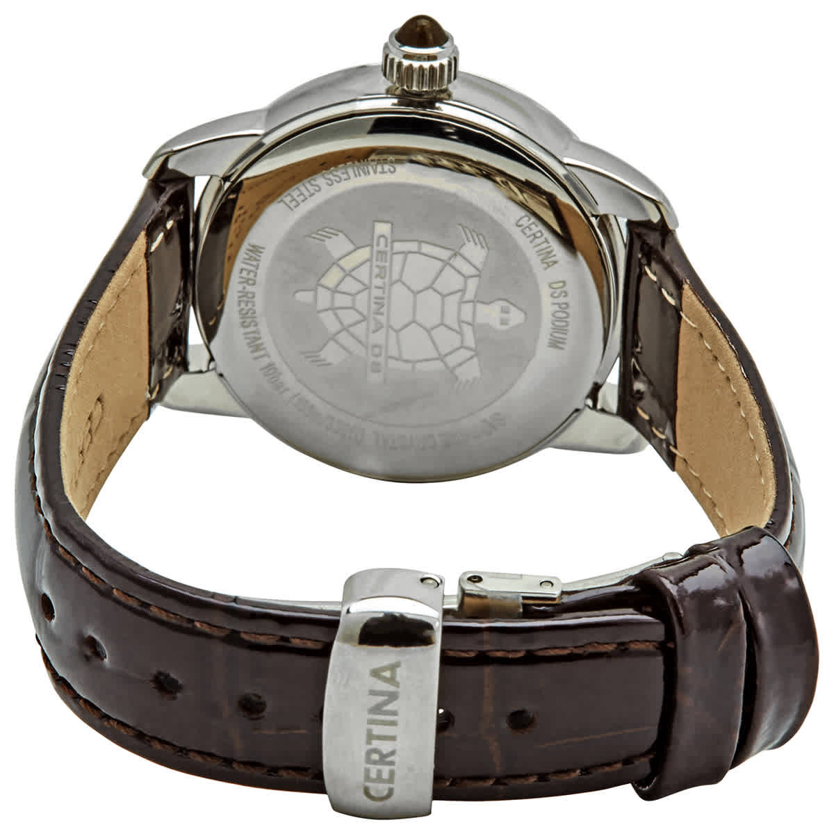 Certina DS Podium Brown Dial Brown Leather Ladies Watch C025 