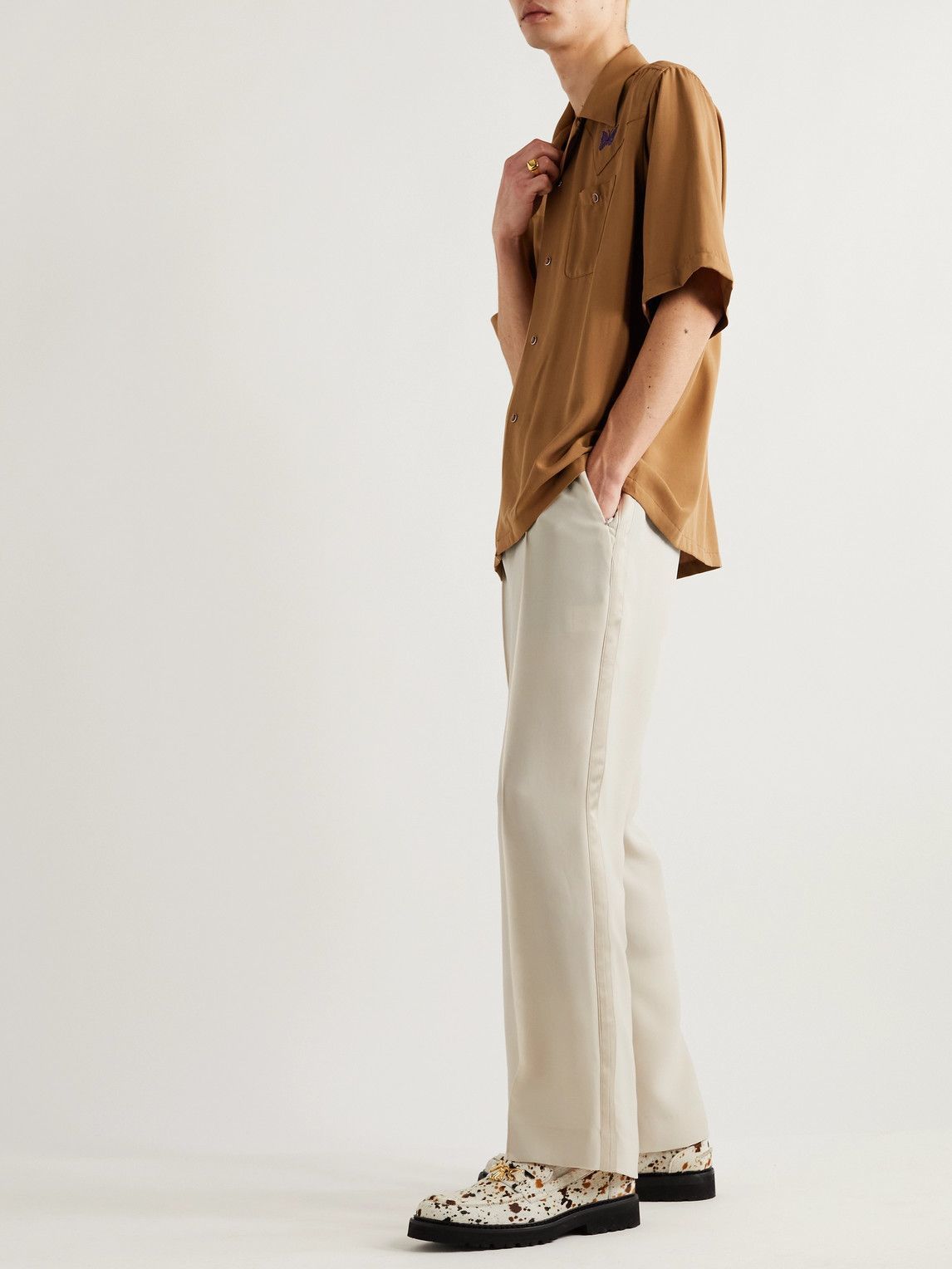 Shop Bootcut cotton jersey pants  eShakti