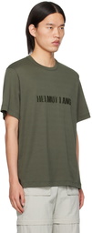 Helmut Lang Gray Embroidered T-Shirt