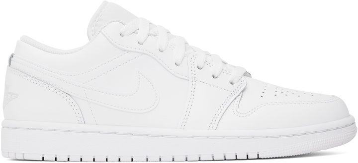 Photo: Nike Jordan White Air Jordan 1 Low Sneakers