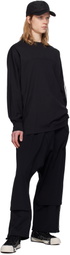 Y-3 Black 3-Stripes Openhem TP Sweatpants