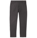 NN07 - Grey Theo Slim-Fit Mélange Flannel Trousers - Gray