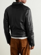 Acne Studios - Lascari Slim-Fit Belted Leather Jacket - Black
