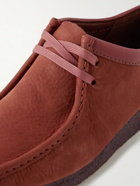 Clarks Originals - Wallabee Low Nubuck Desert Boots - Red