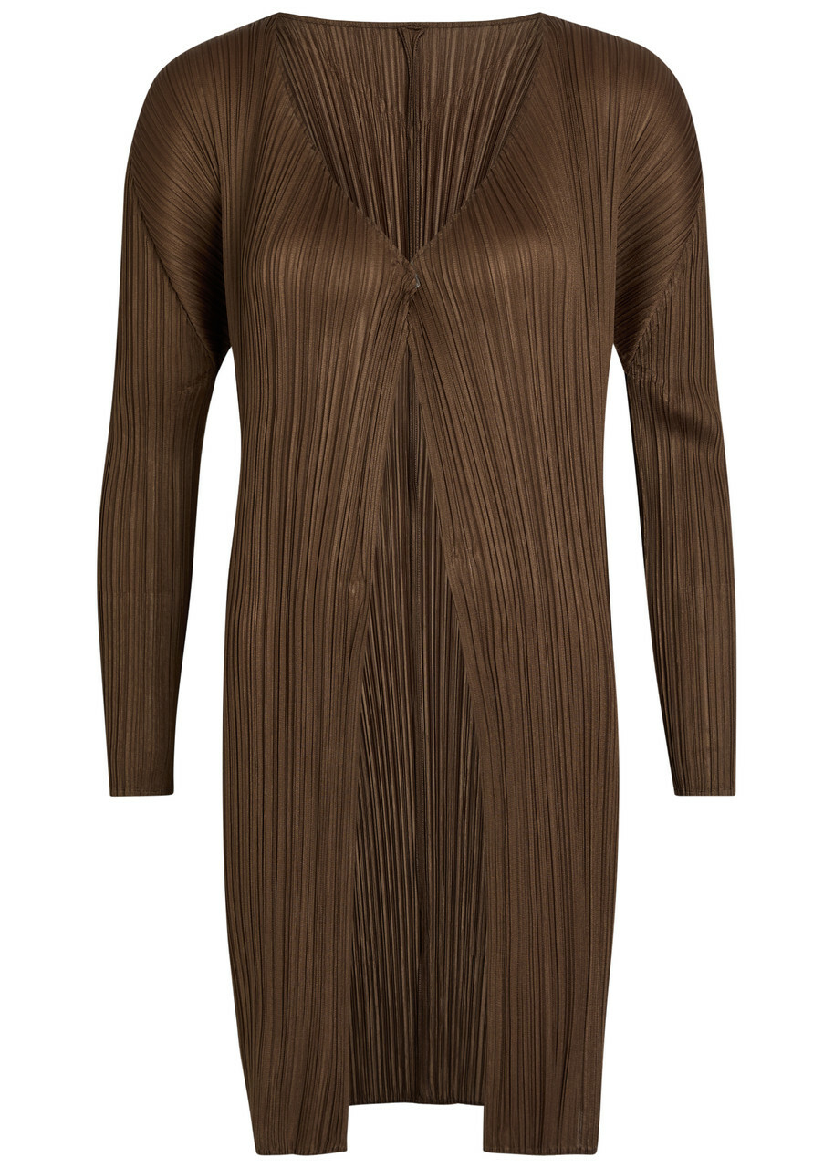 Pleats Please Issey Miyake Black Jaunty Coat Pleats Please Issey