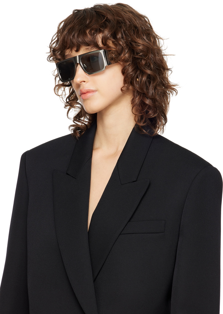 SAINT LAURENT SL 635 flat-top silver metal sunglasses Saint Laurent Silver SL 635 Sunglasses Saint Laurent main image 2