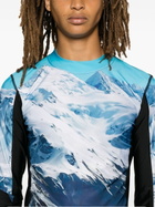 Perfect Moment Blue Landscape-Print Top