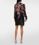 Giambattista Valli Printed silk georgette blouse
