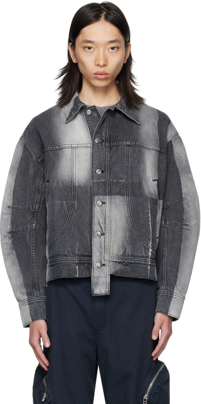 Photo: Eckhaus Latta Gray 'El Jacket Redux' Denim Jacket